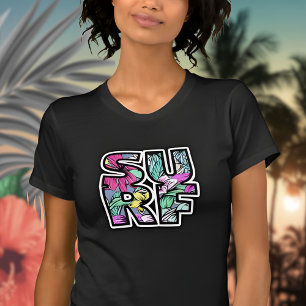T-shirt Surf de plage tropical
