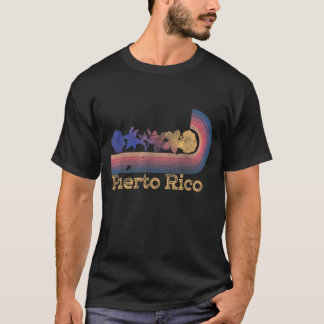 T-shirt Surf de style des années 80 Retro Porto Rico Tropi