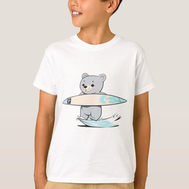 T-shirt Surf de surf mignon (Devant)