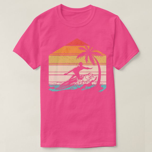 T-shirt Surf de surf Plage Ocean Waves Tropical Sum (Design devant)