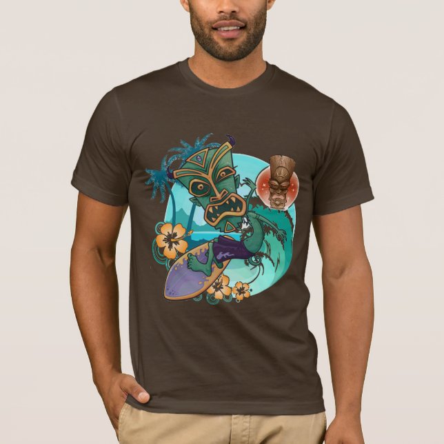 T-shirt Surf de Tiki (Devant)