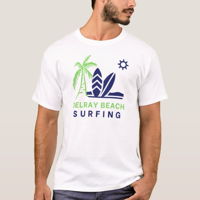 T-Shirt Surf Delray Beach Floride (Devant)