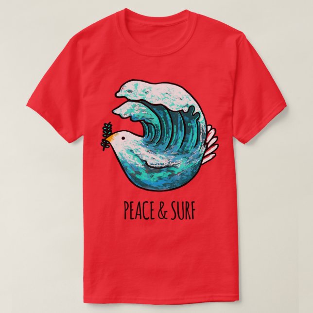 T-shirt Surf des ampli de paix (Design devant)