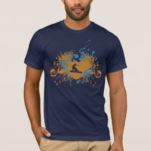 T-shirt surf des neiges. de haute fidélité. v3.