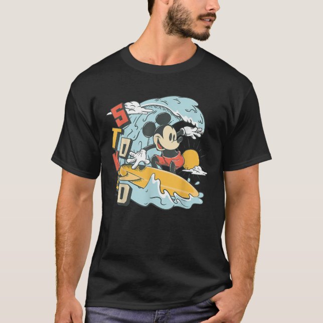 T-shirt Surf d'été Mickey Mouse Stocker (Devant)