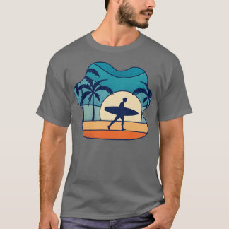 T-shirt Surf d'été surf Art Vintage rétro