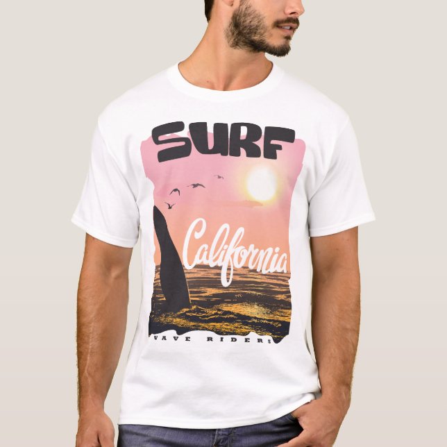 T-shirt Surf d'été Wave Riders (Devant)