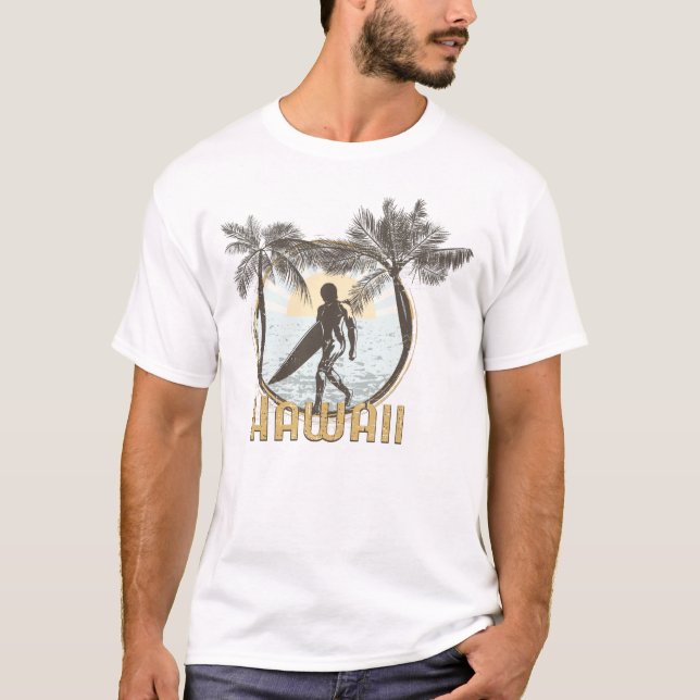 T-shirt Surf d'Hawaï (Devant)