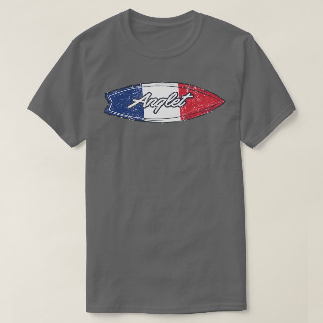 T-shirt Surf drapeau Anglet France (Design devant)