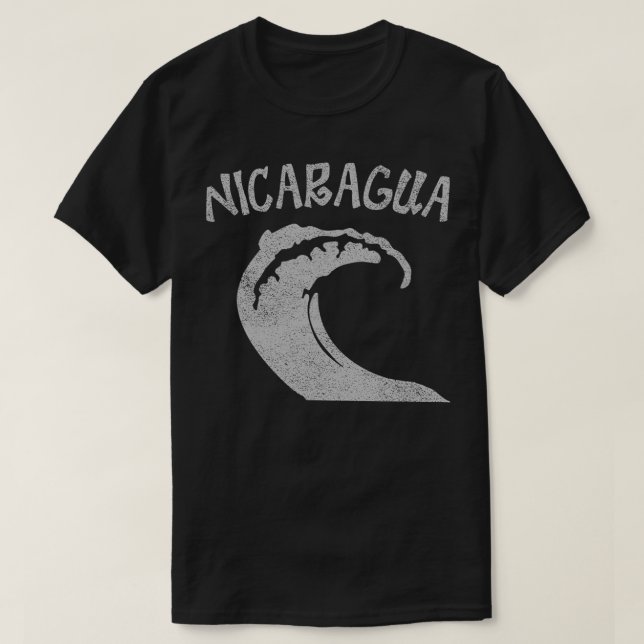 T-shirt Surf du Nicaragua vintage (Design devant)