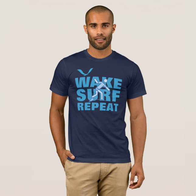 T-shirt surf en toile Bella pour hommes (Devant entier)
