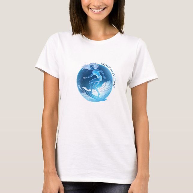 T-shirt Surf en tout temps (Devant)