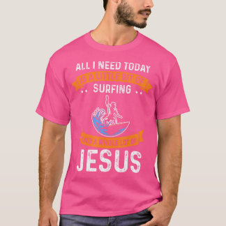 T-shirt Surf et Jésus Christian Sport Surfeur Planche de s