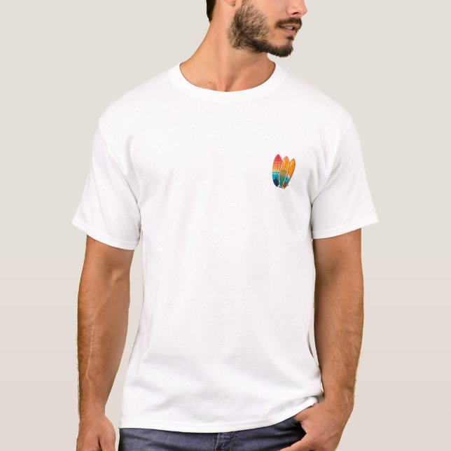 T-shirt Surf Explore, La vie est une aventure (Devant)