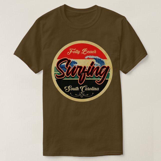 T-shirt Surf Folly Beach South (Design devant)