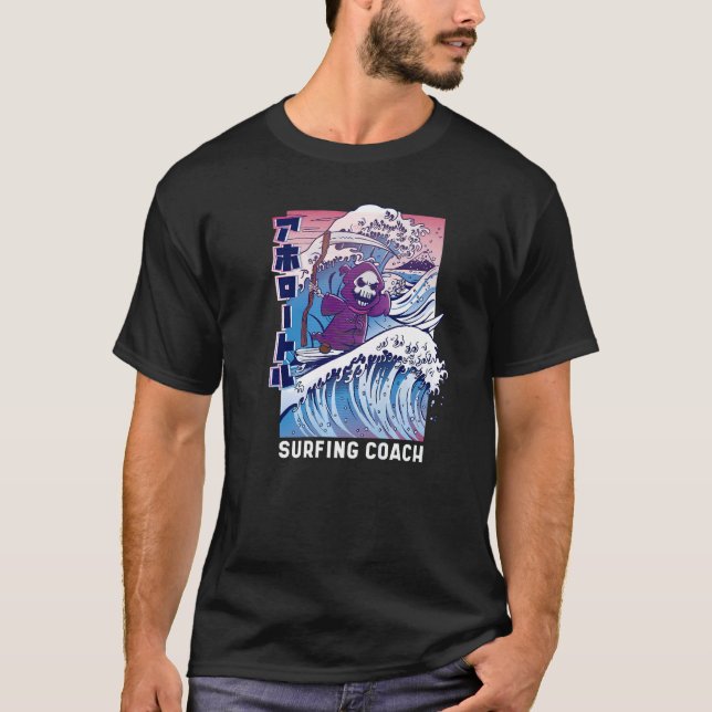 T-shirt Surf Grim Reaper Plaisir Surfer (Devant)