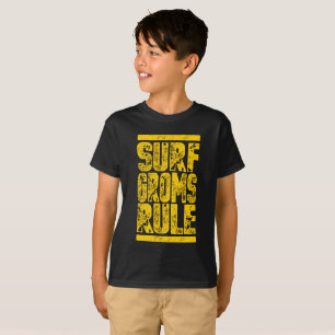 T-shirt Surf Groms, la loi ! ! ! (jaune)