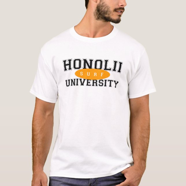 T-shirt Surf Hawaï d'université de Honolii (Devant)