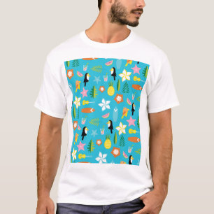 T-shirt Surf Hawaii Toucan Vintage