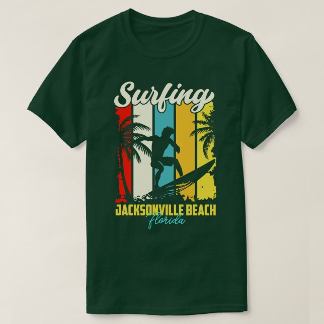 T-shirt Surf Jacksonville Beach Floride (Design devant)