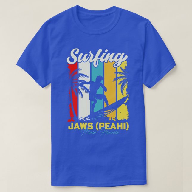 T-shirt Surf Jaws Peahi Maui Hawaii (Design devant)