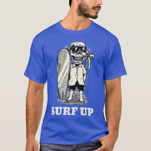 T-shirt Surf Le Squelette À La Plage