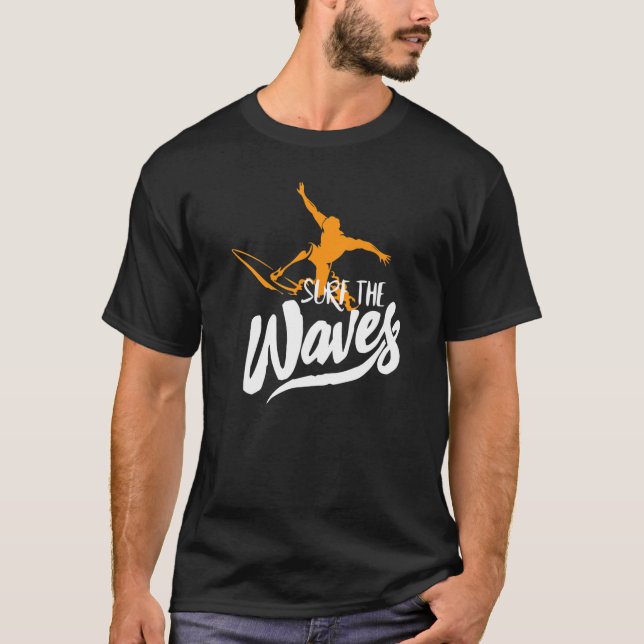 T-shirt Surf Les Vagues Surf (Devant)