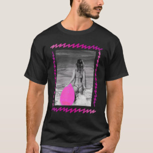 T-shirt Surf Life Babe 80s Retro Vintage Style Graphics