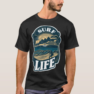 T-shirt Surf Life Plage tropicale vacances Hawaii Surf