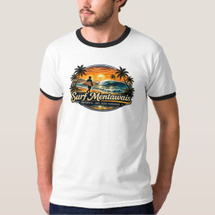 T-shirt Surf Mentawais - Design Vintage