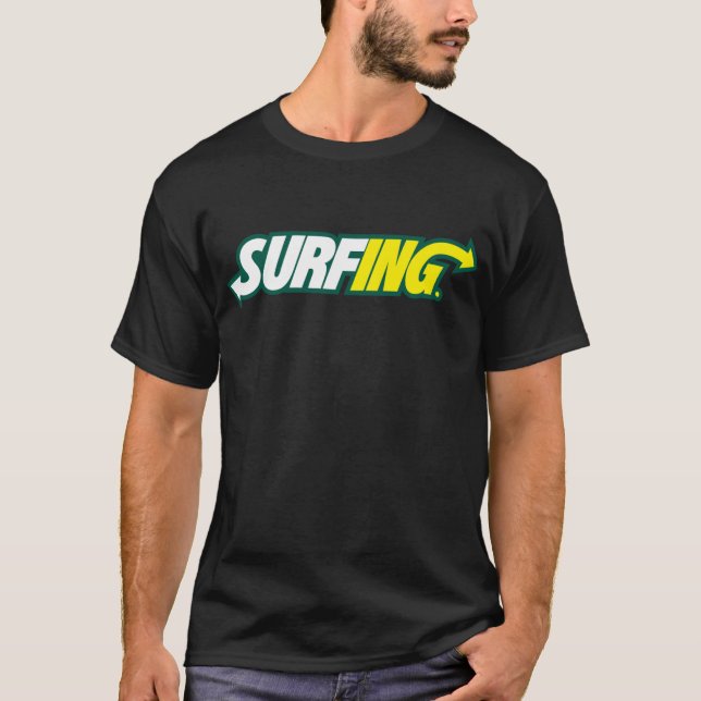 T-shirt surf/métro (Devant)