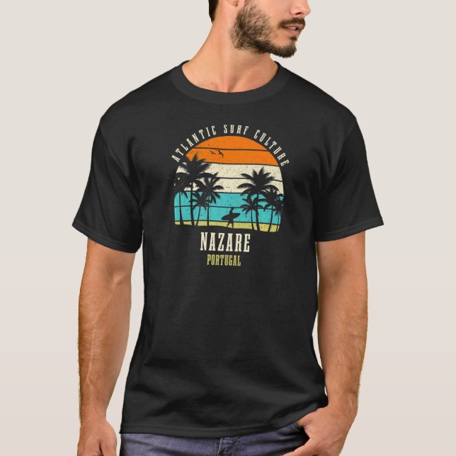 T-shirt Surf Nazare Portugal Culture Surf Atlantique (Devant)
