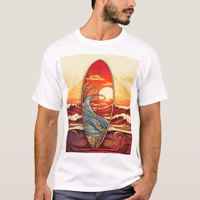 T-shirt surf n'Roll (Devant)