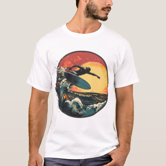 T-shirt surf n'Roll (Devant)