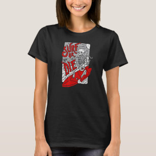 T-shirt Surf Ou Mourir Goth Satanique Gothique Tarot Occul