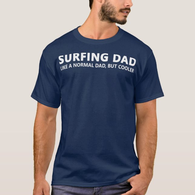 T-shirt Surf Papa Surfer Père Surf Papa (Devant)