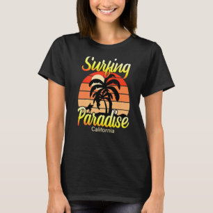 T-shirt Surf Paradise Surf De Sable Et Vacances Été