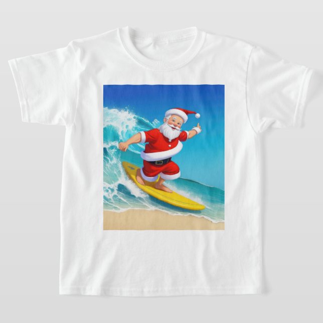 T-shirt Surf Père Noël (Poser)