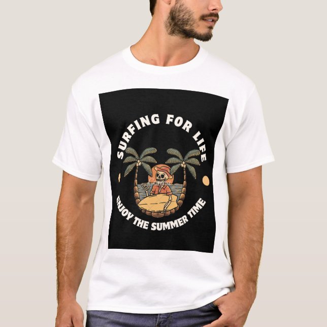 T-shirt Surf pour la vie - Summer Vibes Tee (Devant)