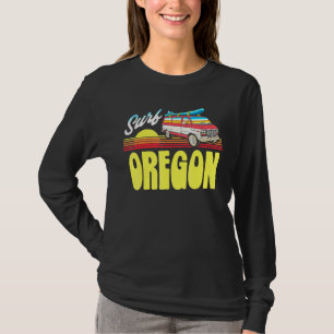 T-shirt Surf rétro Oregon Sunset et Van Vintage 80