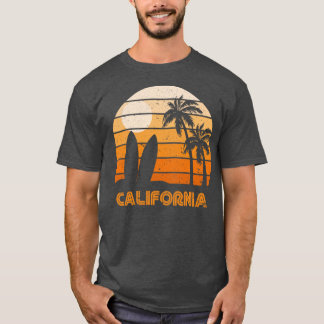 T-shirt Surf Retro Sunset California