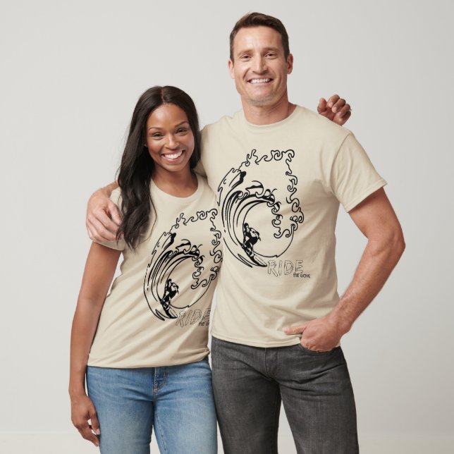 T-shirt Surf "Ride the Wave" (Unisexe)