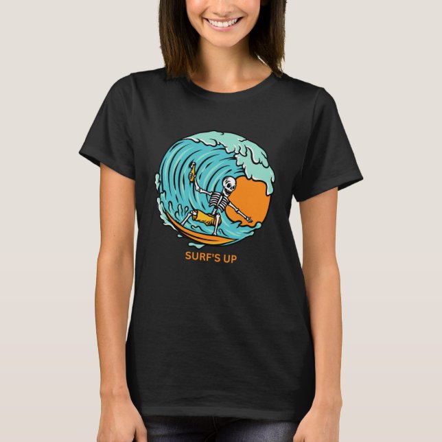 T-shirt Surf s Up Cool Beach Vibes 1 (Devant)