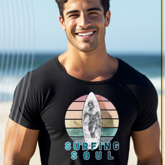 T-shirt Surf Soul Retro Surfer Design