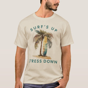 T-shirt Surf Stress Up Down Wakesurf