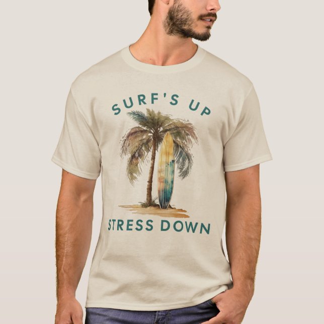 T-shirt Surf Stress Up Down Wakesurf (Devant)