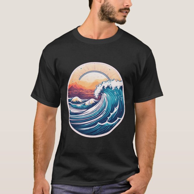 T-shirt Surf Sunrise (Devant)