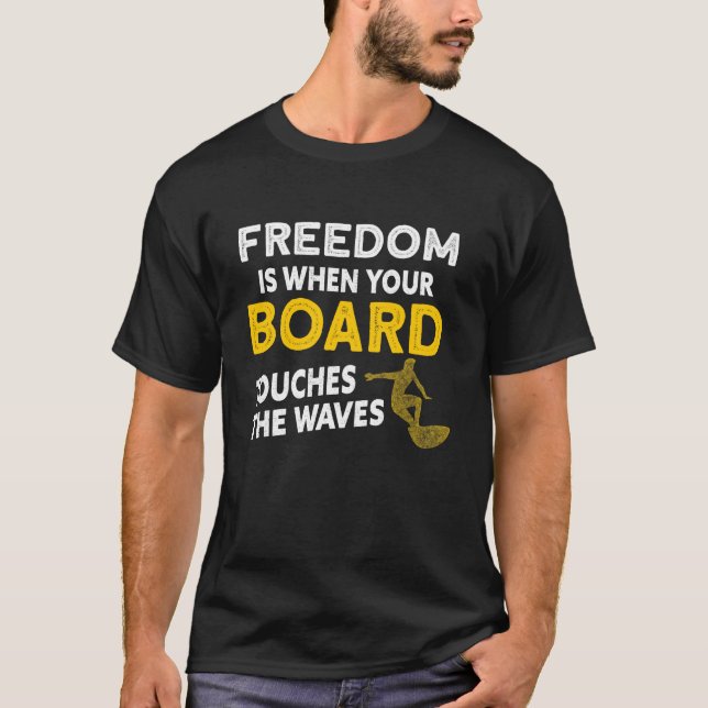 T-shirt Surf Surf Surfboard Surfboard Surfboard (Devant)