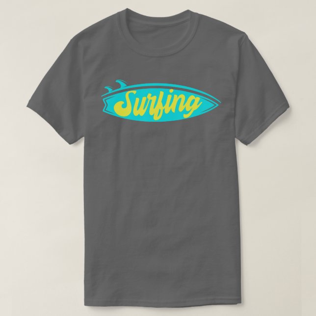 T-shirt Surf Surfboard Surfer (Design devant)