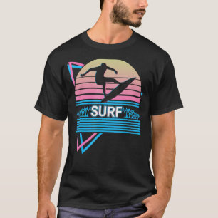 T-shirt Surf Surfboard Surfer Surf Rétro